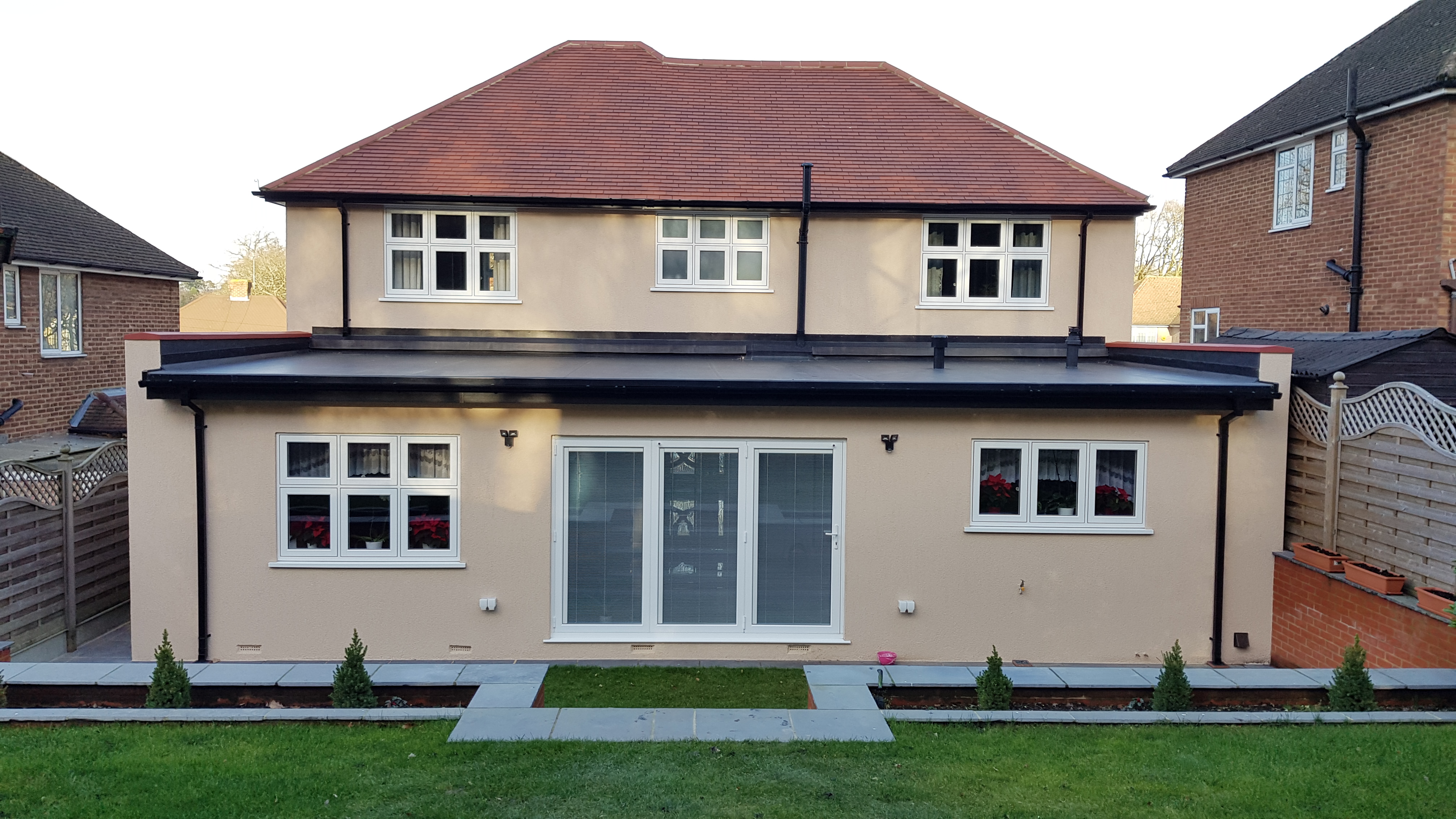 Property extended and renovated.