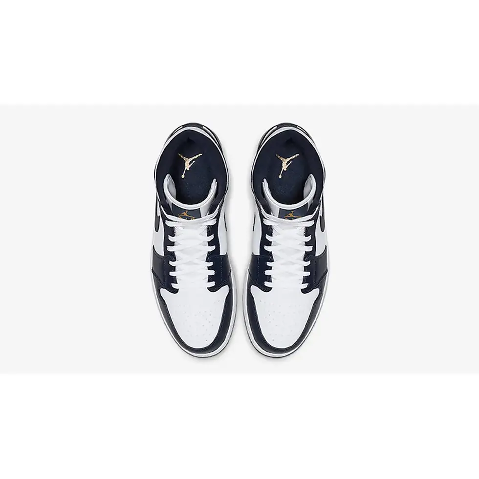 Thumbnail: Jordan 1 Mid White Metallic Gold Obsidian