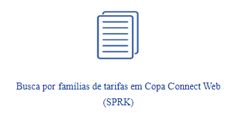 Copa Airlines com Transpac Consolidadora - busca por famílias de tarifas em Copa Connect Web (SPRK)