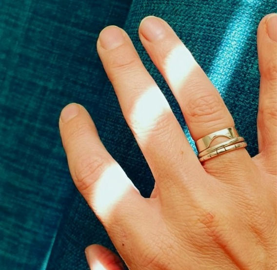 Thumbnail: Silver Notched Stacking Ring