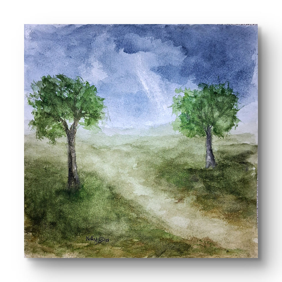 Miniatura: A Sanctuary in Green Collection of 6 original Watercolour Paintings 