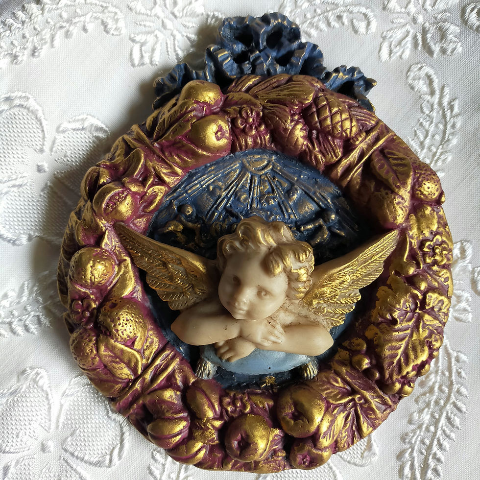 Miniatura: Pair: Cherub Roundels | Décor Ornaments