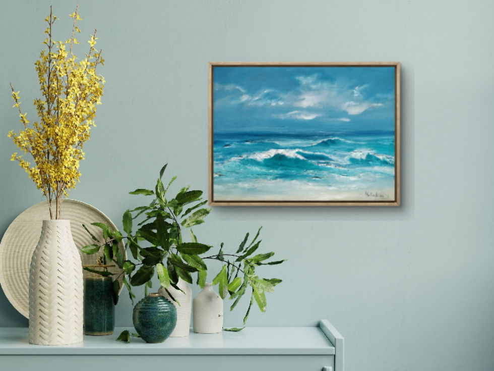 Miniatura: Waves crashing on Shore