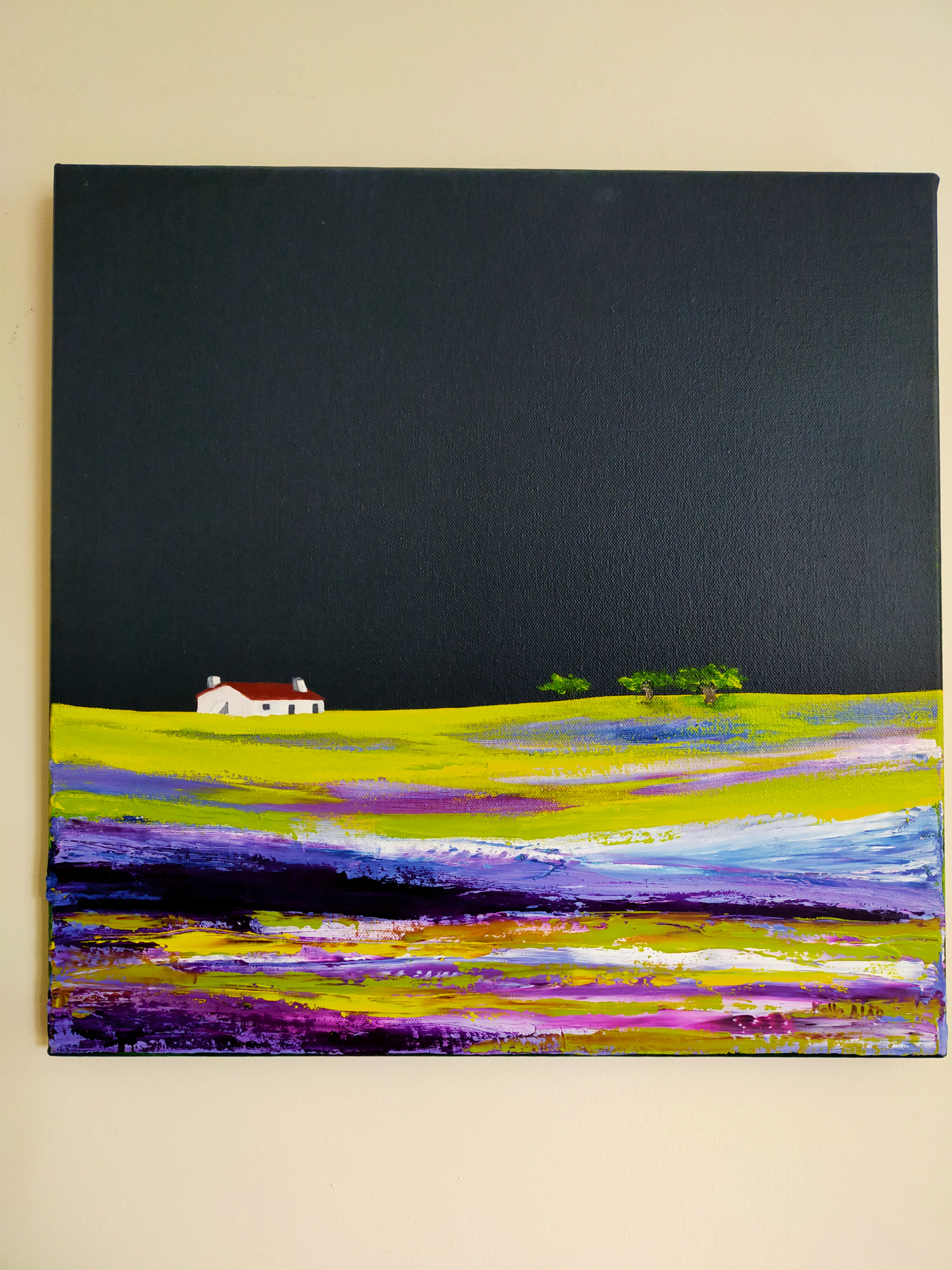 As cores da primavera, pintura a óleo original