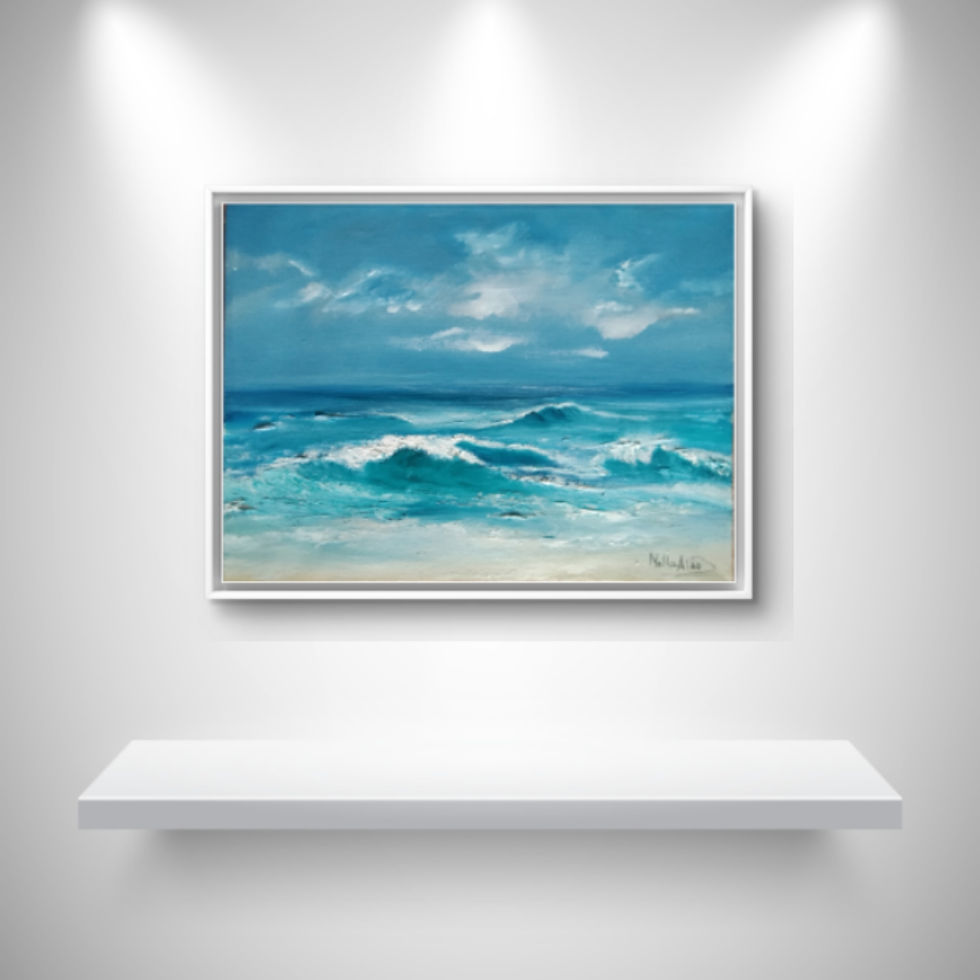 Miniatura: Waves crashing on Shore