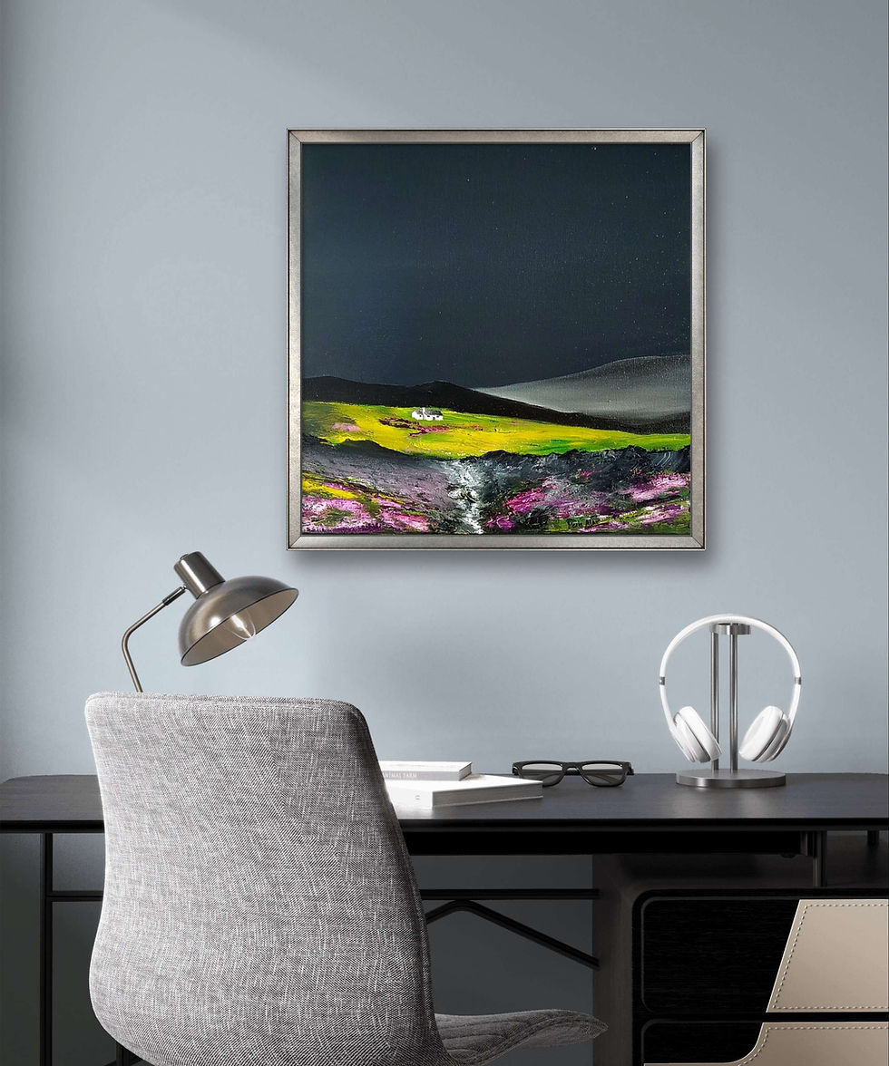 Thumbnail: Add beauty to your office with an impressive original oil painting landscape