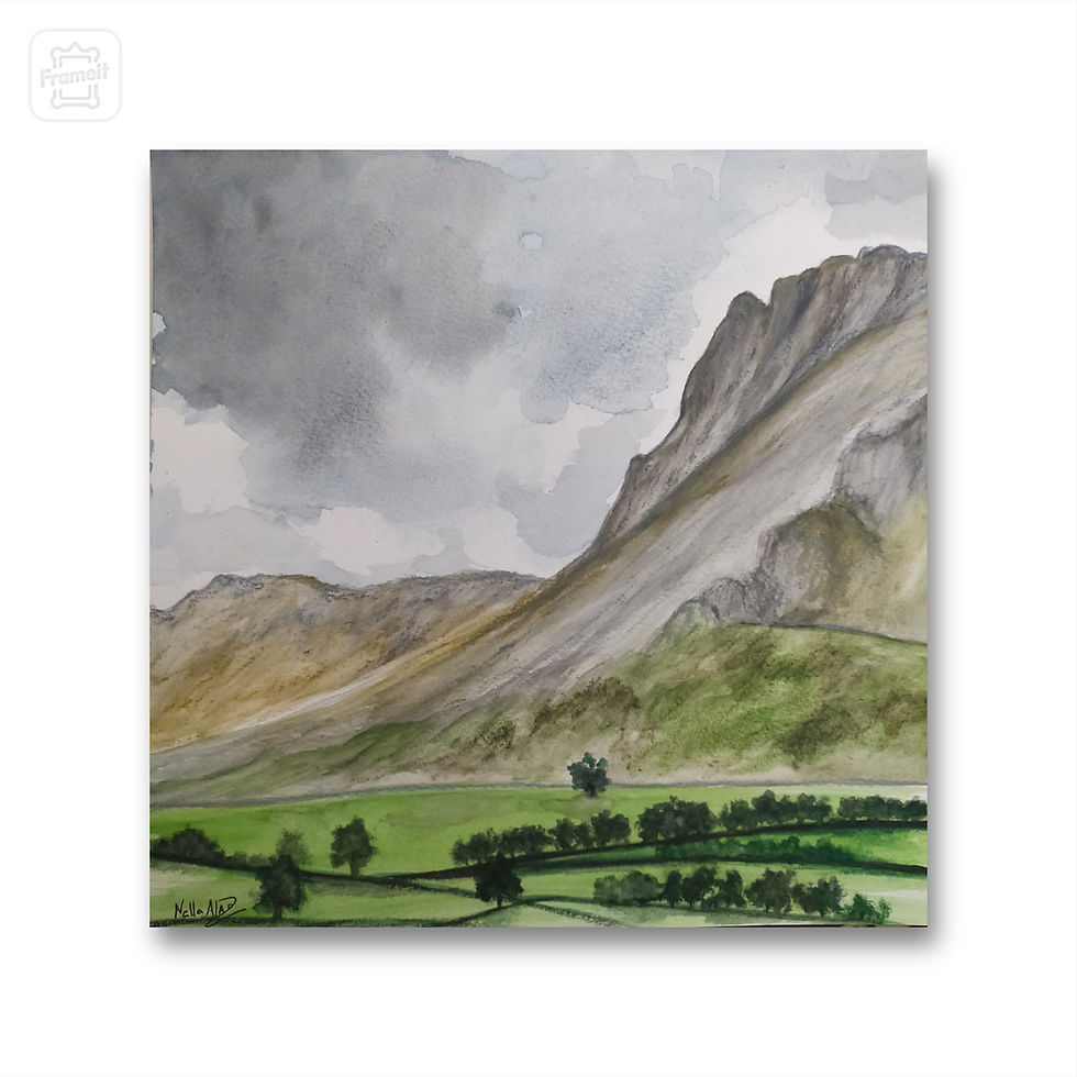 Thumbnail: Pike of Stickle, Great Langdale | Watercolours (unframed)