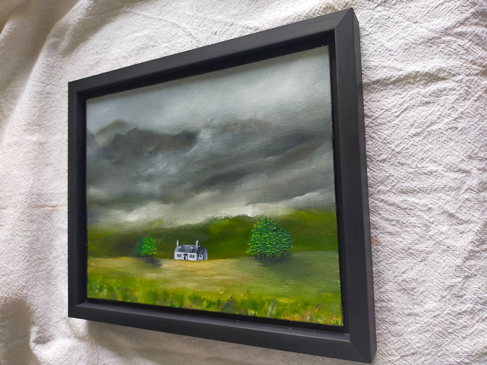 Thumbnail: Cottage on foot of the Three Sisters at Glencoe 
