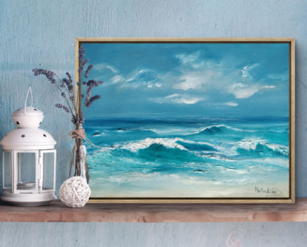 Miniatura: Waves crashing on Shore