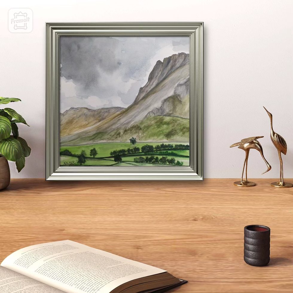 Miniatura: Pike of Stickle, Great Langdale | Watercolours (unframed)