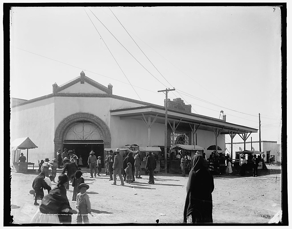 Mercado en Juarez 1905