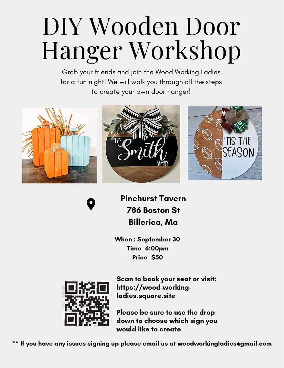WOOD WORKING LADIES WORKSHOP