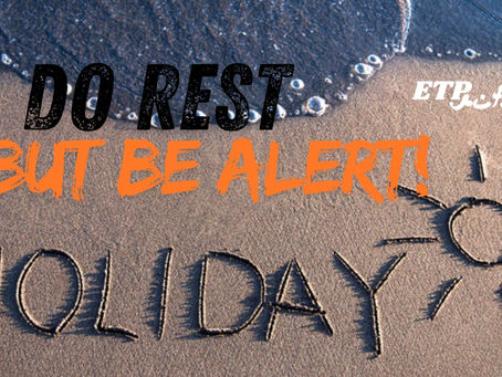 Be alert during the festive season!