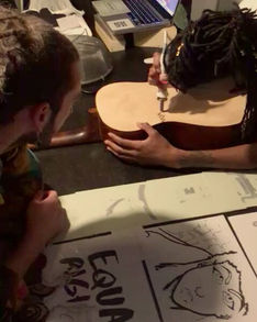 late [ Berlin Tings ] - _Pimpin' Coop's G-tar _ Live _ clip4 __LET THE PYROGRAPHY COMMENCE