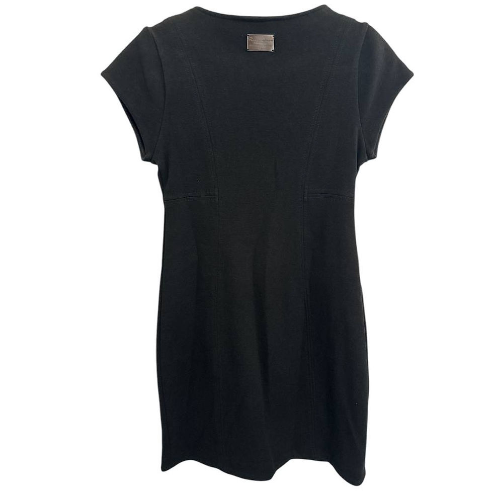 Miniatura: Vestido de Algodão Preto com Zíper da Farrow Classic - Tam M