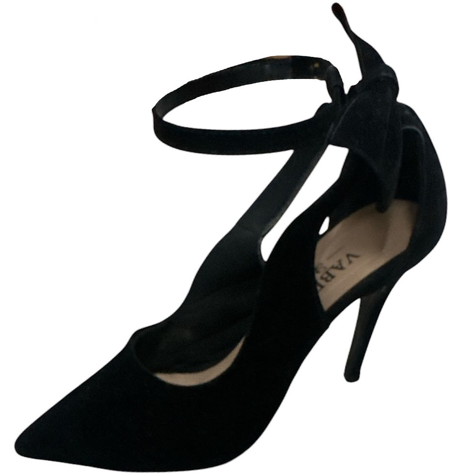 Miniatura: Sapato Scarpin de Veludo Preto da Vabella Shoes - Tam 37