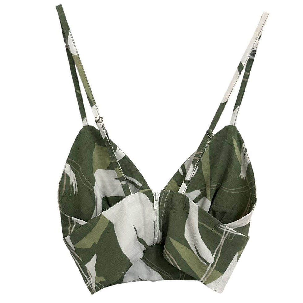 Miniatura: Blusa Top Estampada Verde da Santa Dondoca - Tam P