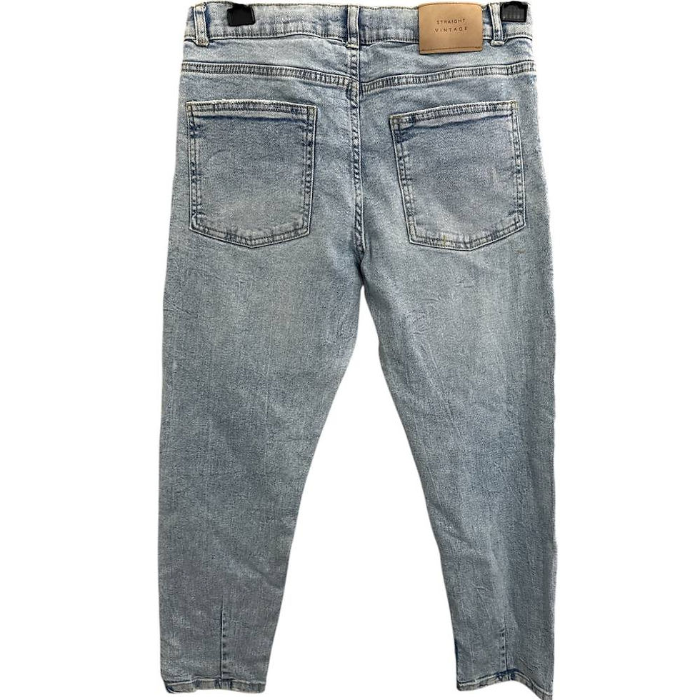 Miniatura: Calça Juvenil Jeans Desfiados Joelho da Zara - Tam 13 - 14