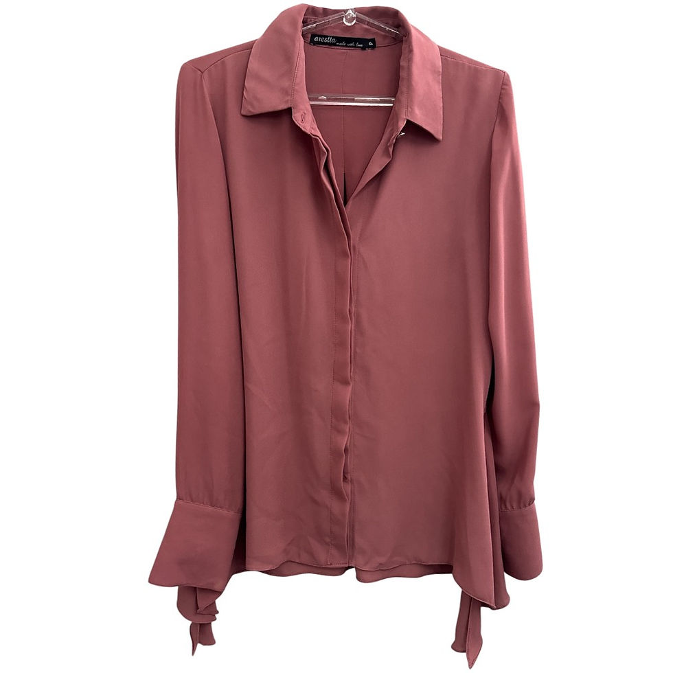 Miniatura: Camisa Sedosa Rose da Arestta - Tam P