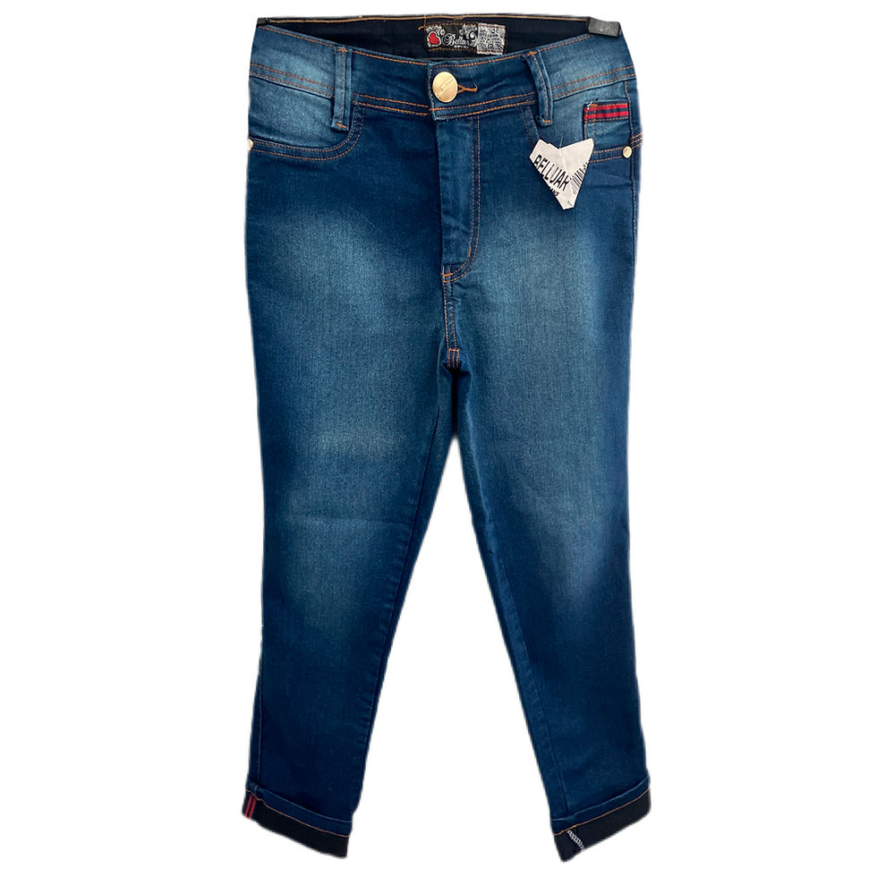 Calça Jeans "Pescador"Cintura Alta da Belluar - NOVA - Tam 36 -38