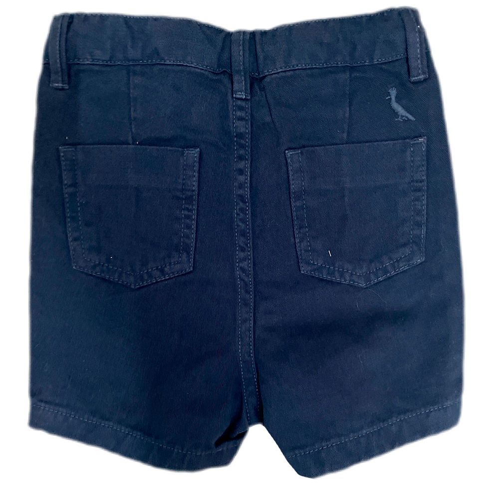 Miniatura: Short Infantil de Sarja Azul Marinho da Reserva - Tam 6 - 9 Meses