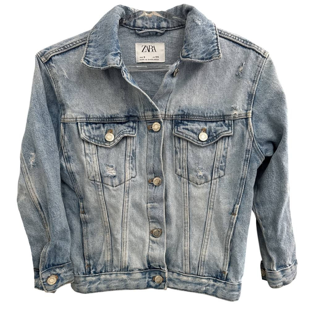 Jaqueta Infantil Jeans da Zara - Tam 9 - 10