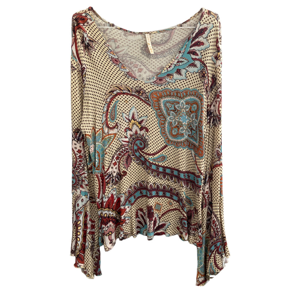 Blusa de Tricotzinho Estampada da Zinco - Tam G