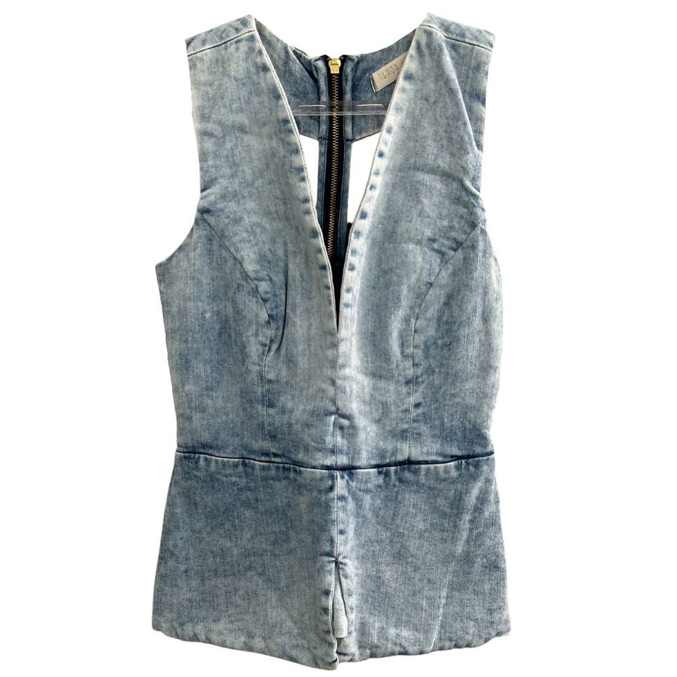 Miniatura: Blusa Jeans Elástico nas Costas da Lança Perfume - Tam 36
