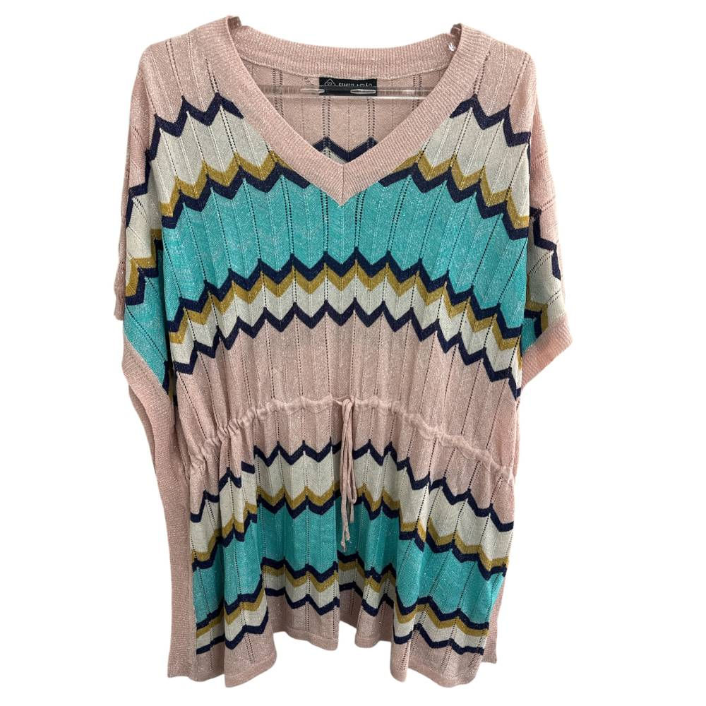 Blusa de Tricot e Lurex da Simulassão - Tam G