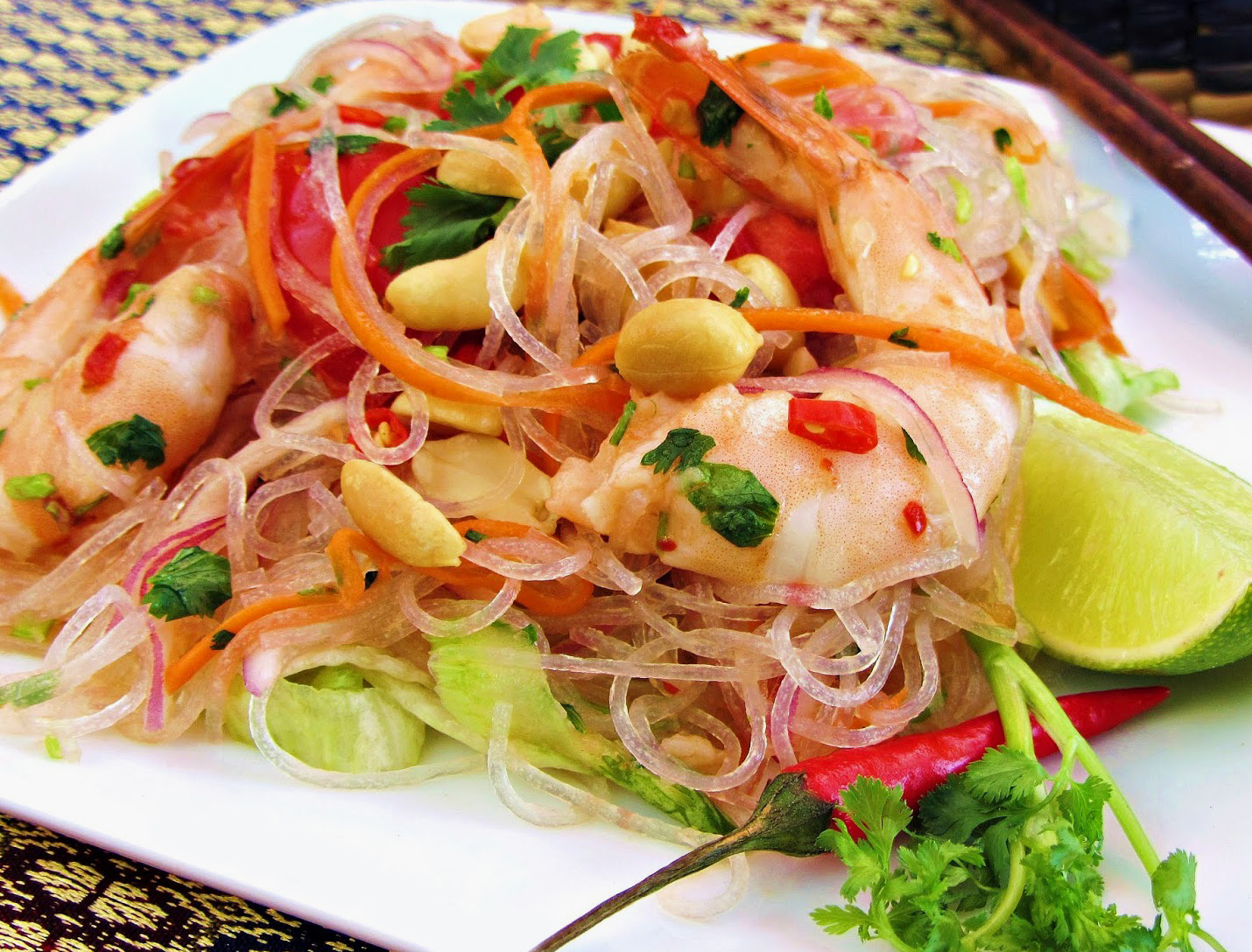 Arranged Food and Objects