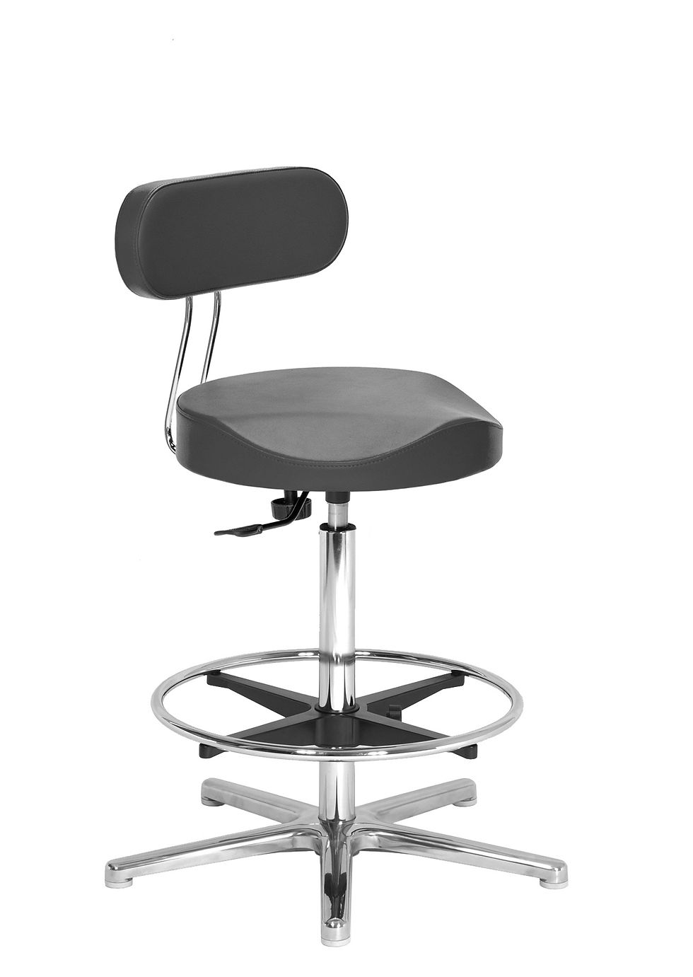 Miniaturbild: ergonomischer Hocker mit Lehne