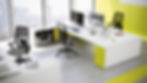Miniaturbild: ergonomischer Bürostuhl mit Netzrücken und Polstersitz