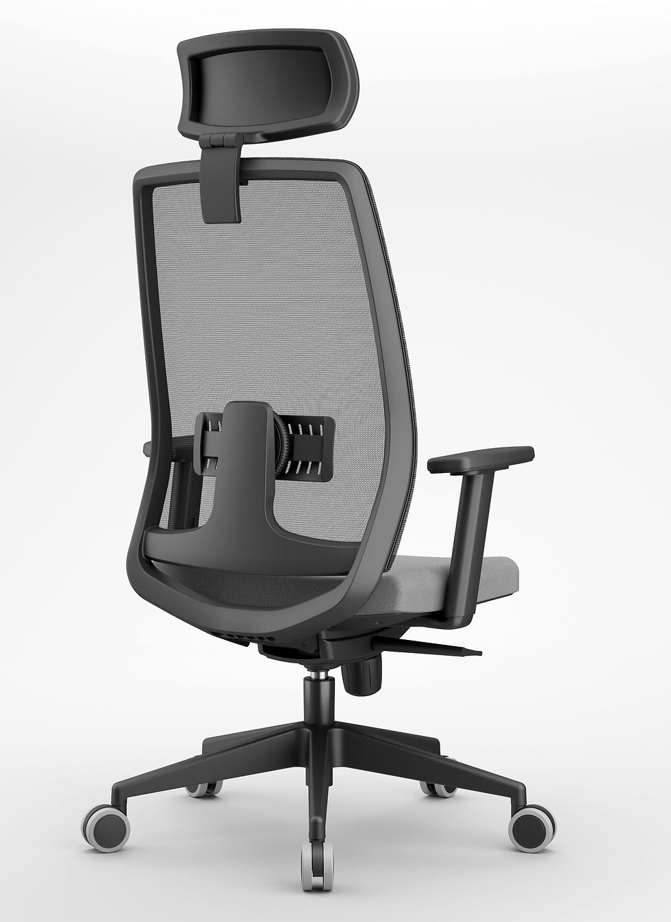 Miniaturbild: ergonomischer Bürostuhl mit Netzrücken und Polstersitz