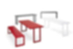 Outdoor-Tische aus Metall