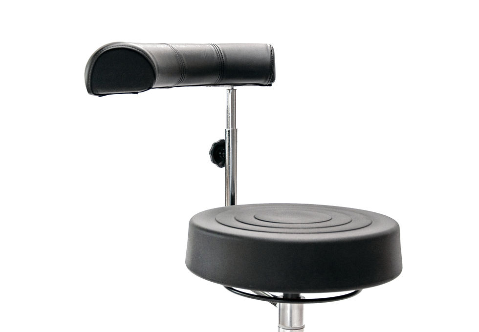 Miniaturbild: PU-Drehhocker mit Lehne