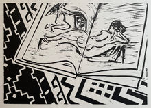 Sketchbook Suite- Rokeby Venus with Afghan Rug 2019. 30 x 22 cms.jpg