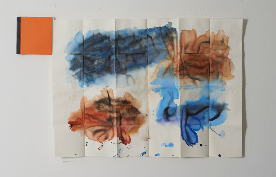 'Walberswick 1' 2017  Watercolour on paper with handmade book 177 x 109 cms.jpg