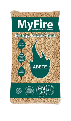 My Fire energy power gold A1 En Plus pellet in abete 72 sacchi da 15kg