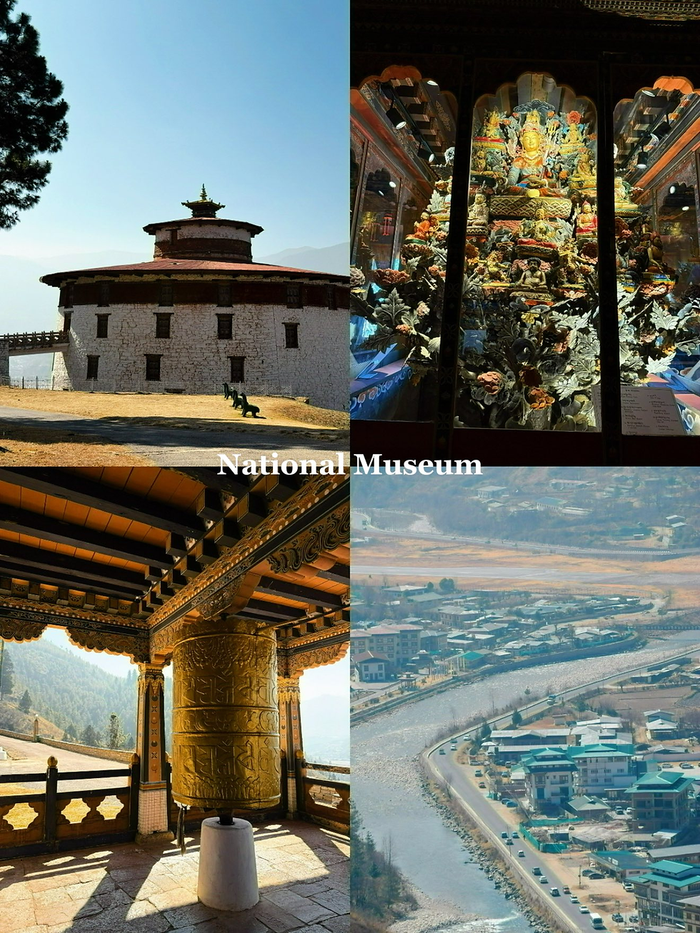 ที่เที่ยวภูฏาน National Museum: พิพิธภัณฑ์สถานแห่งชาติภูฏาน National Museum of Bhutan ในเมือง Paro แหล่งรวมประวัติศาสตร์และวัฒนธรรม