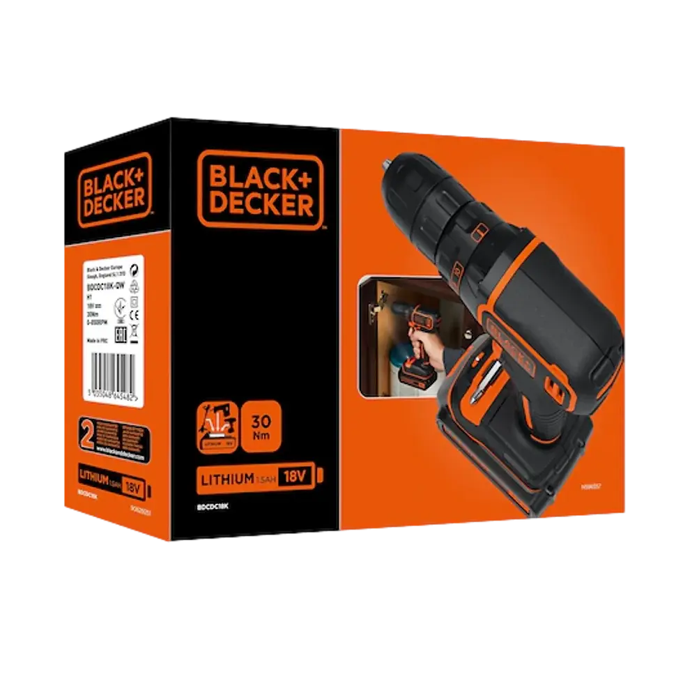 תמונה ממוזערת: מברגת קידוח BDCDC18 מבית BLACK&DECKER