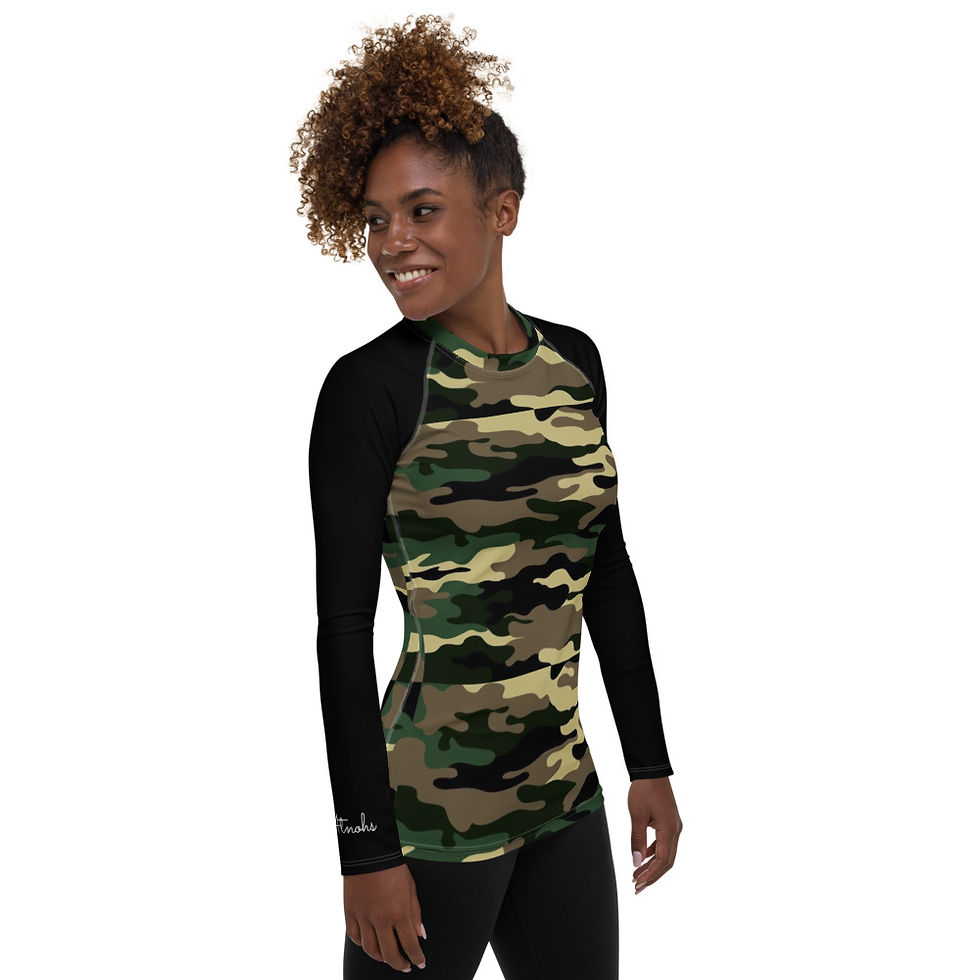 Thumbnail: AOD camo Women's Rash Guard