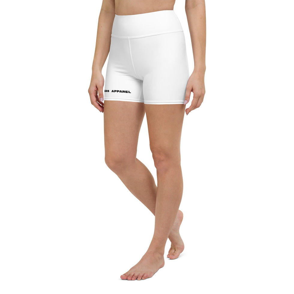 Thumbnail: "AOD Fitness Apparel" white Yoga Shorts 