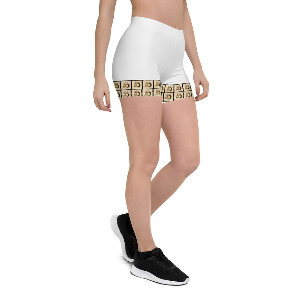 Thumbnail: AOD small brown stamp biker Shorts