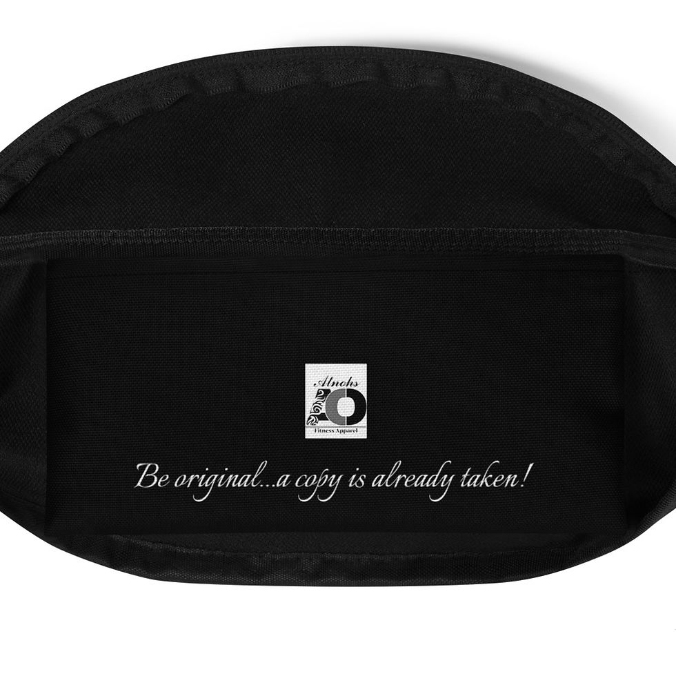 Thumbnail: "AOD Fitness Apparel" Black Fanny Pack 