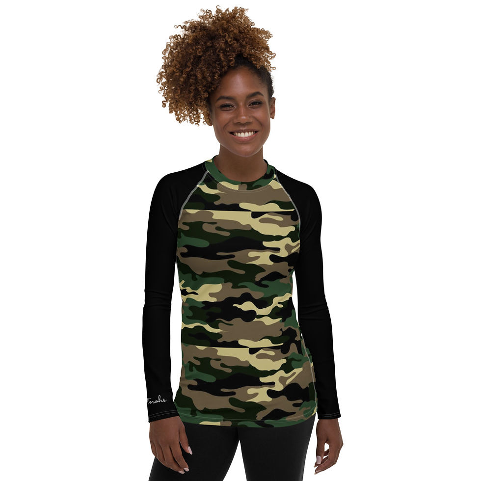 Thumbnail: AOD camo Women's Rash Guard