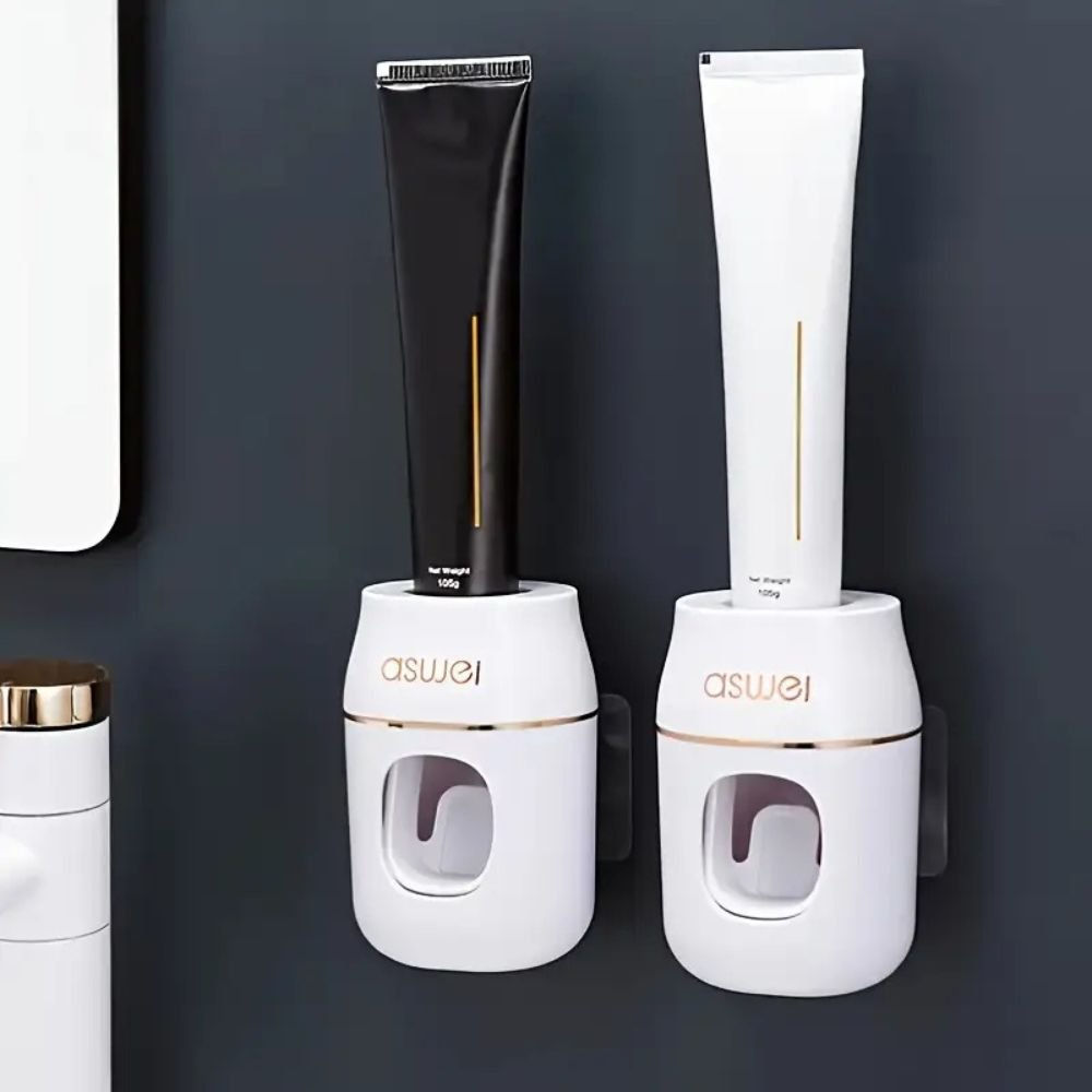 Automatic Wall-Mounted Toothpaste Dispenser and Holder