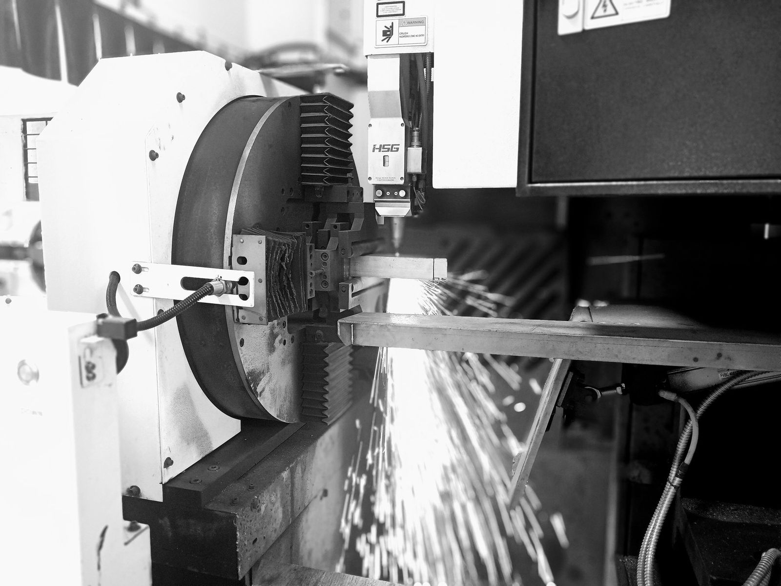 Channel cut on the tube laser.
