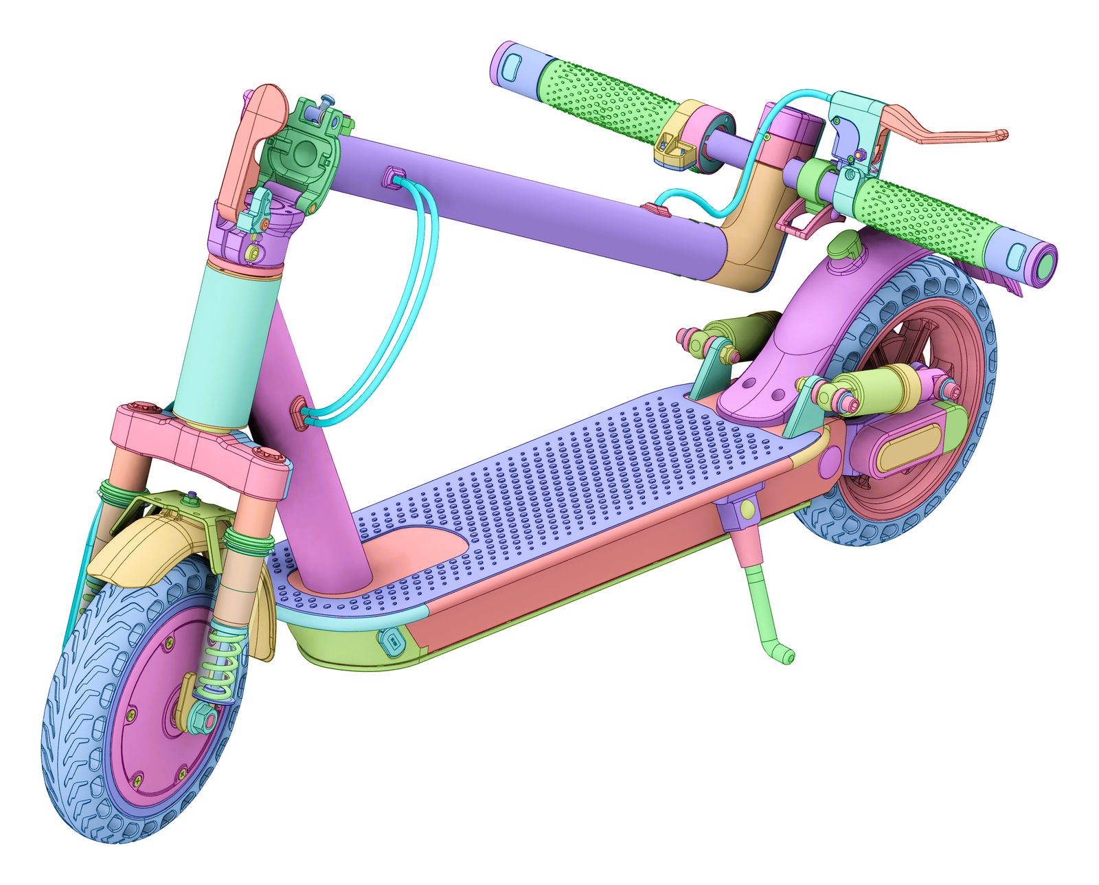 The complete scooter.