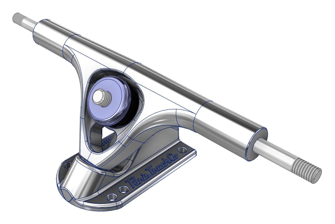 The truck, rebuilt in CAD.
