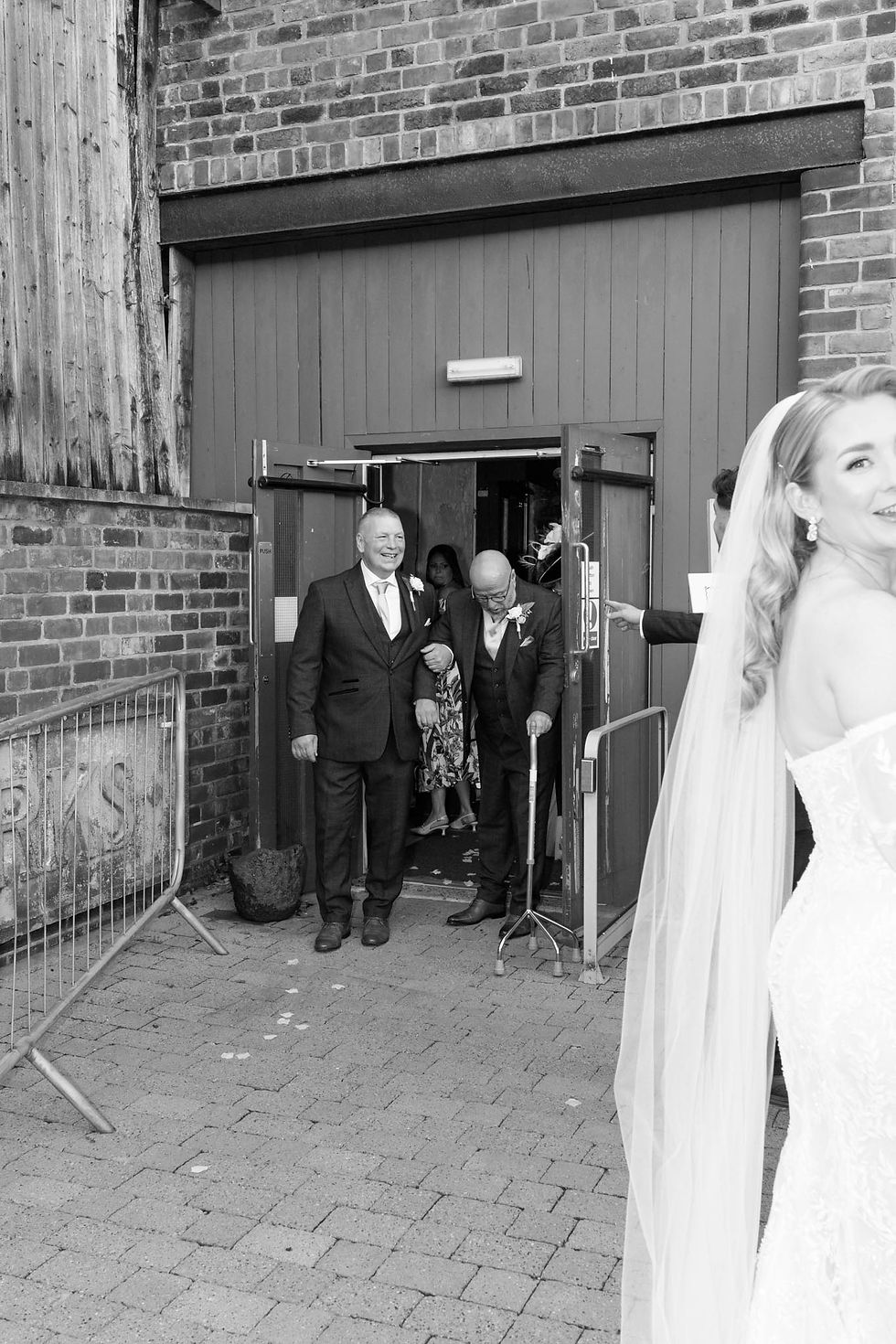 happy wedding guests sheffield kelham island museum